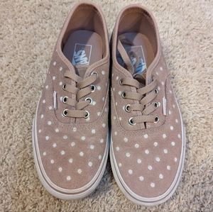 Lavender Polka Dot Platform Vans